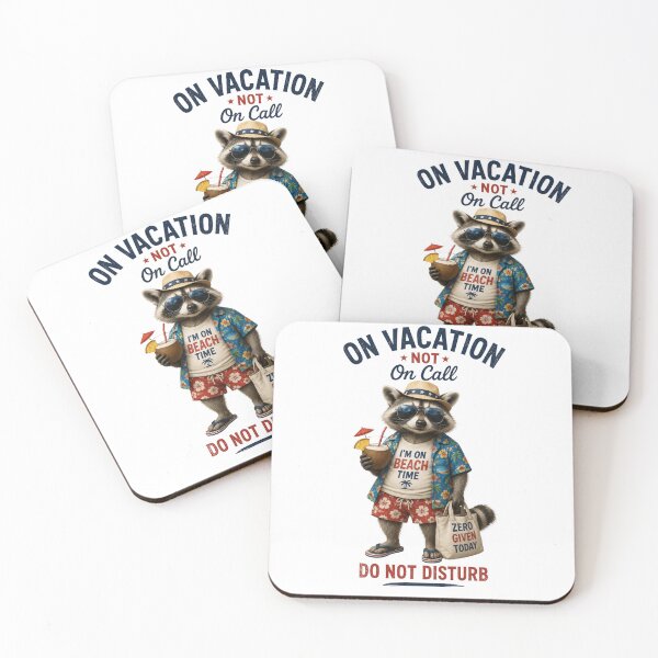 Item preview, Funny Raccoon Beach-Summer Burnout Animal | Coastal PNG designed and sold by ByAnad.