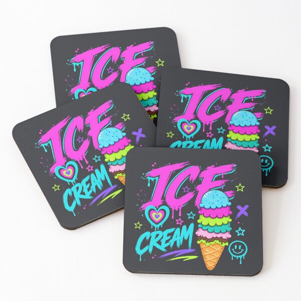 Item preview, Neon Ice Cream Graffiti Streetwear Pop Art Design designed and sold by Aimetoi.