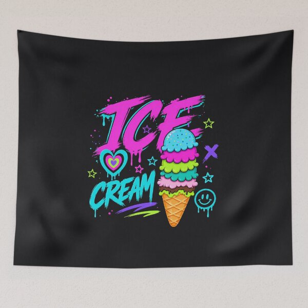 Item preview, Neon Ice Cream Graffiti Streetwear Pop Art Design designed and sold by Aimetoi.