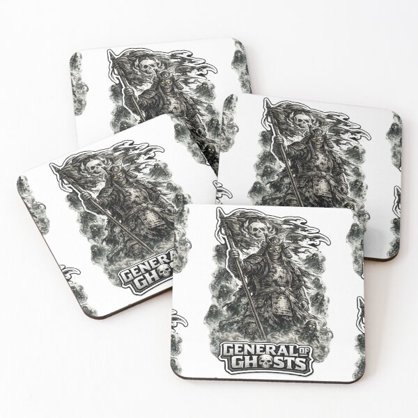 Item preview, General of Ghosts Skeleton Samurai Warrior Sticker | Dark Fantasy Gothic Art designed and sold by Ecocrushstudio.