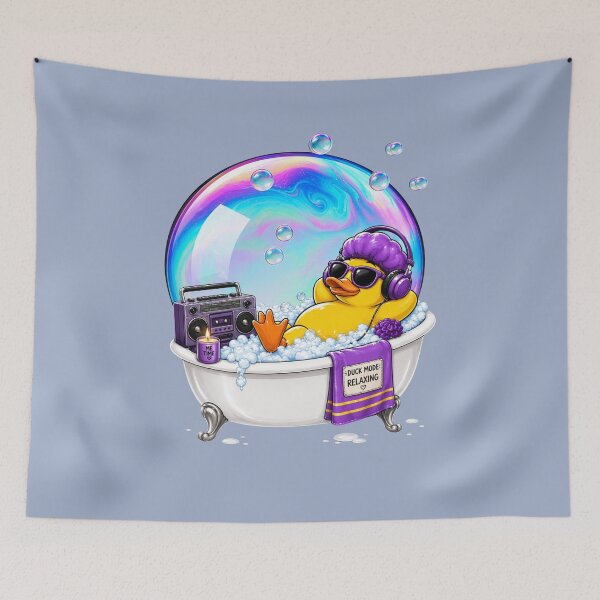 Item preview, Rubber Duck Relax Mode T-Shirt – Chill Vibes Bath Time Design designed and sold by Aimetoi.