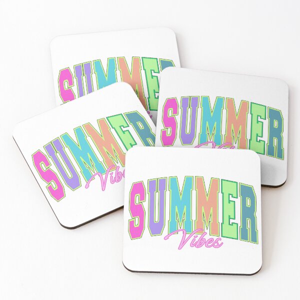 Item preview, Summer Vibes Colorful Retro College Font Typography Design designed and sold by tarzbol.
