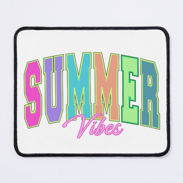 Item preview, Summer Vibes Colorful Retro College Font Typography Design designed and sold by tarzbol.