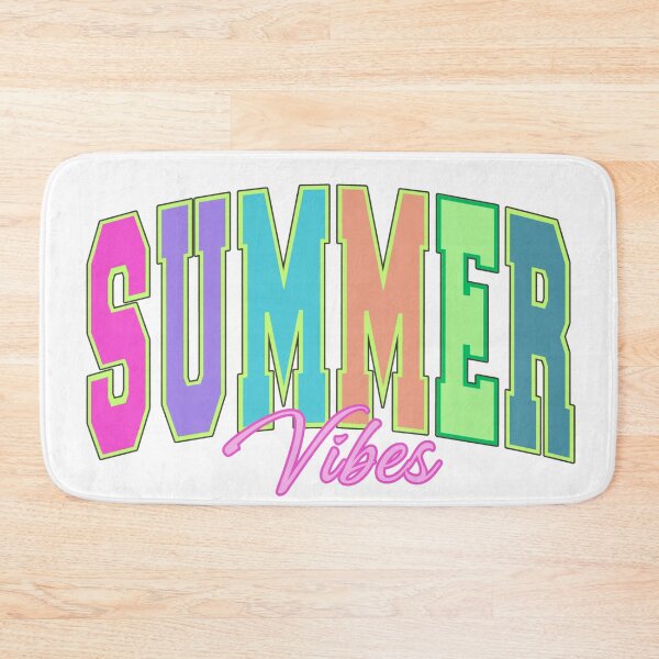 Item preview, Summer Vibes Colorful Retro College Font Typography Design designed and sold by tarzbol.