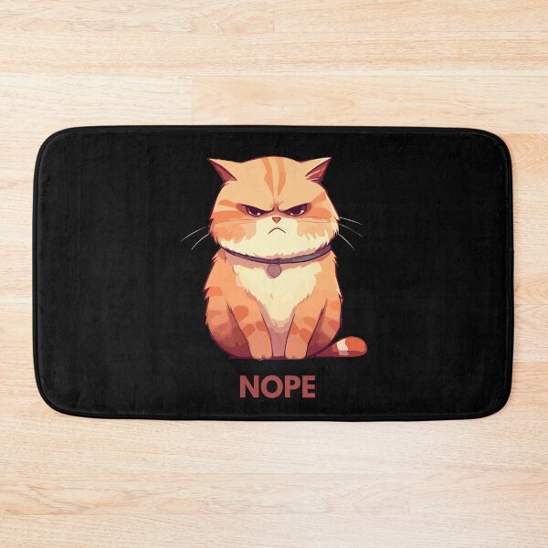 Item preview, Annoyed Ginger Cat Nope Funny Sarcastic Cat designed and sold by ContigoART.