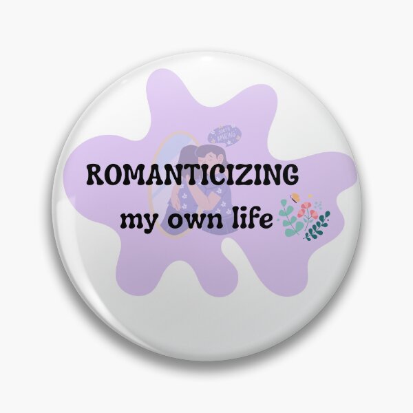 Item preview, Romanticizing My Own Life Sticker | Soft Girl Quote Design | Cozy Self Love Aesthetic designed and sold by Pandey14.