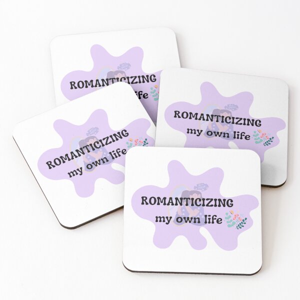 Item preview, Romanticizing My Own Life Sticker | Soft Girl Quote Design | Cozy Self Love Aesthetic designed and sold by Pandey14.
