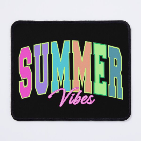 Item preview, Summer Vibes Colorful Retro College Font Typography Design designed and sold by tarzbol.