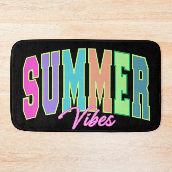 Item preview, Summer Vibes Colorful Retro College Font Typography Design designed and sold by tarzbol.