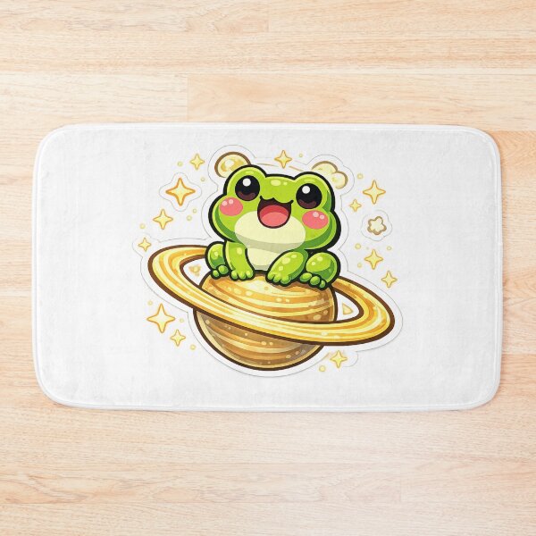 Item preview, Saturn Space Frog – Cute Cosmic Cartoon Frog Adventure designed and sold by ArtsyExplorer.