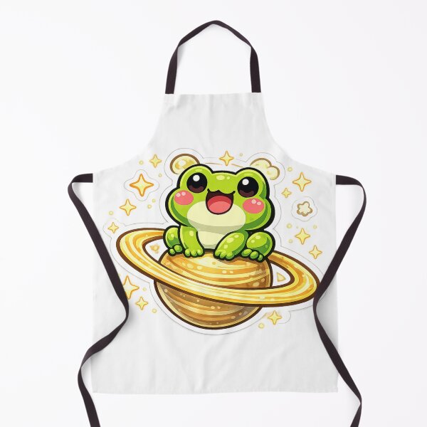 Item preview, Saturn Space Frog – Cute Cosmic Cartoon Frog Adventure designed and sold by ArtsyExplorer.