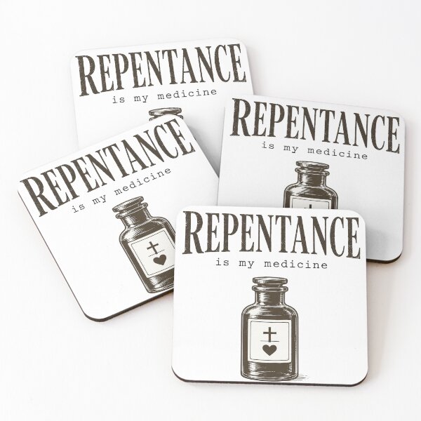 Item preview, Repentance Is My Medicine Vintage Faith Design designed and sold by Inspirahawke.