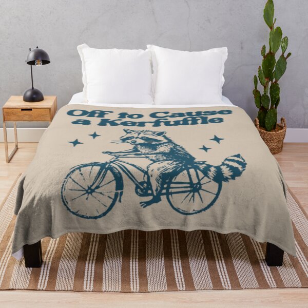 Item preview, Funny Raccoon Bicycle Weirdcore Vintage Drawing Classic T-Shirt designed and sold by TheCozyCarrier.