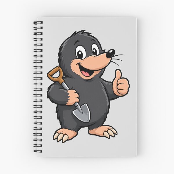 Item preview, Cute Gardening Mole Cartoon designed and sold by HumanMess.