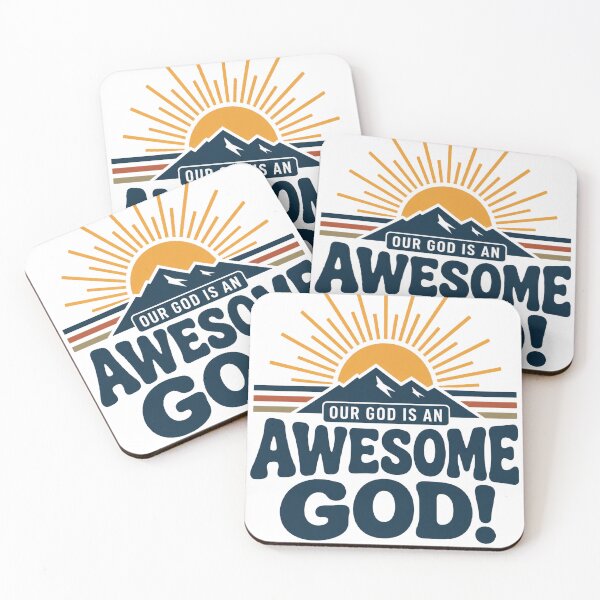 Item preview, Our God Is an Awesome God Mountain Faith Design designed and sold by Inspirahawke.