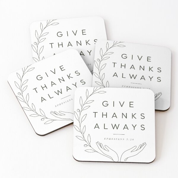 Item preview, Give Thanks Always Scripture Inspired Faith Design designed and sold by Inspirahawke.