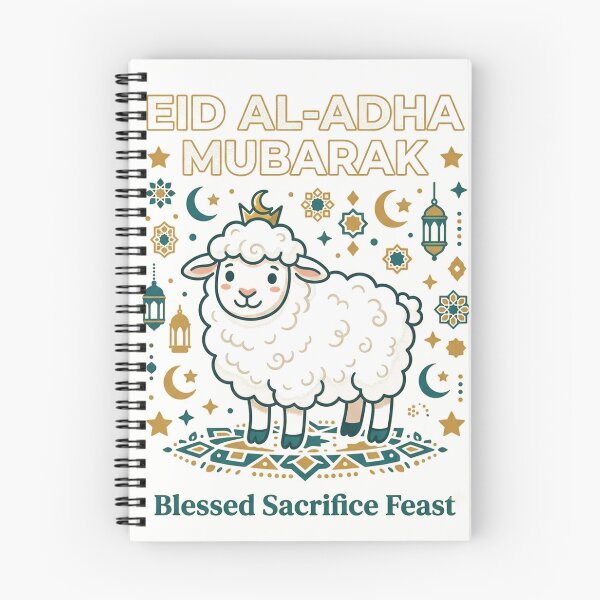 Item preview, Eid Al-Adha Mubarak — Cute Sheep Islamic Art designed and sold by spectomine.
