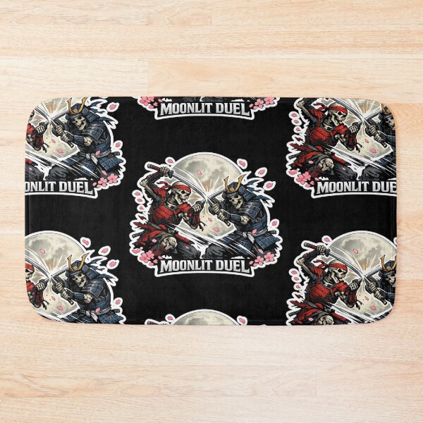 Item preview, Moonlit Duel Skeleton Samurai Sticker | Dark Anime Katana Fight Art designed and sold by Ecocrushstudio.