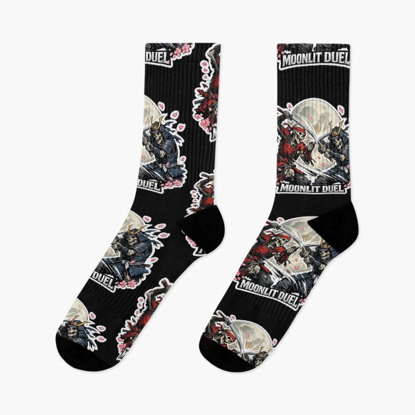 Item preview, Moonlit Duel Skeleton Samurai Sticker | Dark Anime Katana Fight Art designed and sold by Ecocrushstudio.