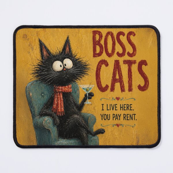 Item preview, Boss Cat You Pay Rent designed and sold by Erika Kaisersot.