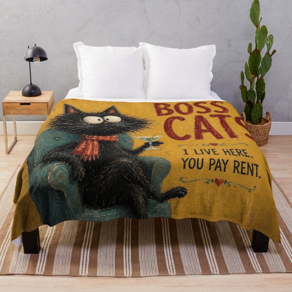 Item preview, Boss Cat You Pay Rent designed and sold by Erika Kaisersot.
