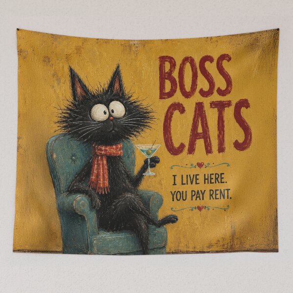 Item preview, Boss Cat You Pay Rent designed and sold by Erika Kaisersot.