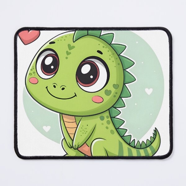 Item preview, Happy Kawaii Iguana Love – Pastel Reptile Cartoon Art designed and sold by Sprklebrand.