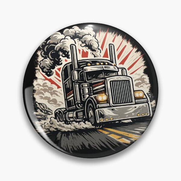 Item preview, Retro Semi Truck - Vintage Big Rig American Trucker Art designed and sold by myforestfog.