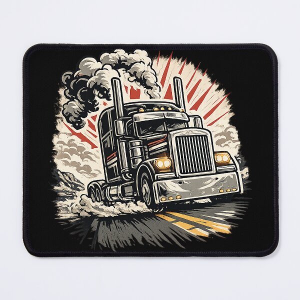 Item preview, Retro Semi Truck - Vintage Big Rig American Trucker Art designed and sold by myforestfog.