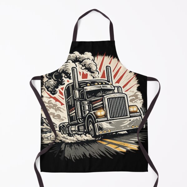 Item preview, Retro Semi Truck - Vintage Big Rig American Trucker Art designed and sold by myforestfog.