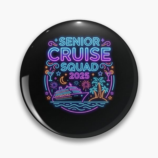 Item preview, Senior Cruise Squad 2025 T-Shirt | Neon Cruise Vacation Graphic Tee designed and sold by DmaarGroup.