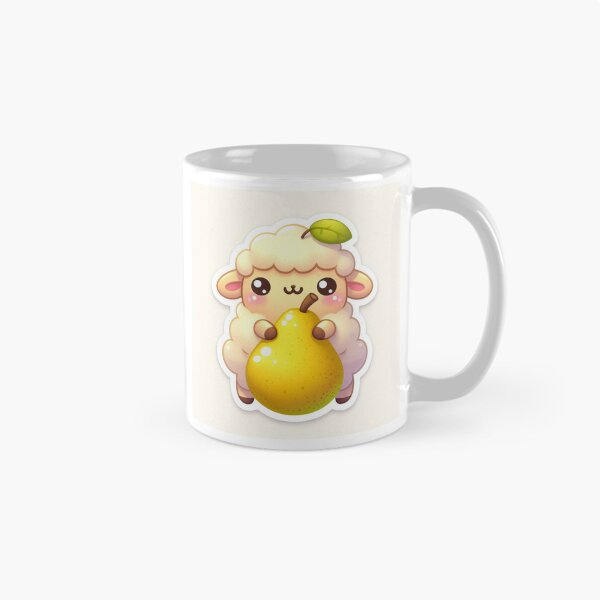 Item preview, Kawaii Pear Sheep Sticker | Cute Fruit Animal Sticker designed and sold by PastelPawsArt.
