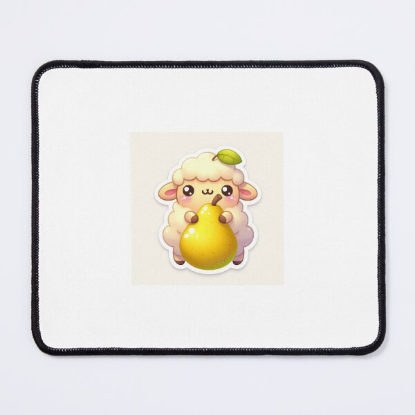 Item preview, Kawaii Pear Sheep Sticker | Cute Fruit Animal Sticker designed and sold by PastelPawsArt.
