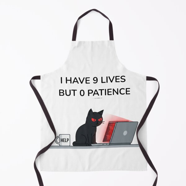 Item preview, Funny Cat Gift I Have 9 Lives But 0 Patience Black Cat Lover Shirt Sarcastic Cat Mug Gift designed and sold by Dev Mode.