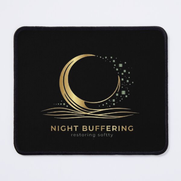 Item preview, Night Buffering Minimalist Crescent Moon Line Art designed and sold by Inkfino.