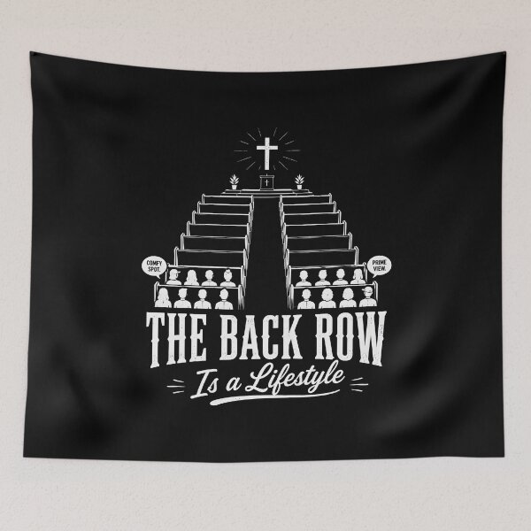 Item preview, The Back Row is A Lifestyle Church designed and sold by zoes-ink.