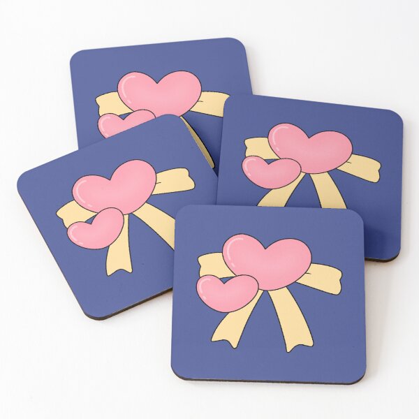 Item preview, Cute Pink Hearts and Yellow Ribbon Bow designed and sold by ubborn.