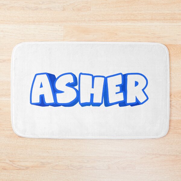 Item preview, Asher text designed and sold by Sticktle.