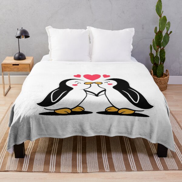Item preview, Cute Penguin Lovers Kissing Heart Valentine's Day designed and sold by TrinaEspinoza.