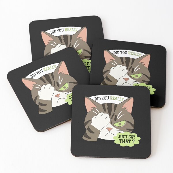 Item preview, Cat One Eye Paw Did you really Just Say That Expression designed and sold by Senthamizh.