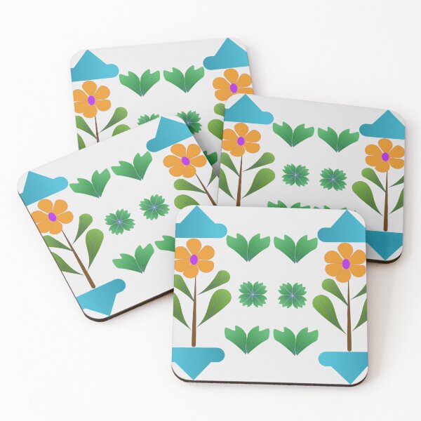 Item preview, Colorful Floral Folk Art Seamless Pattern with Decorative Flowers and Leaves designed and sold by Ei-Ei.