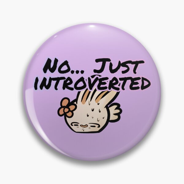 Item preview, No, just introverted - Claninchen bunny designed and sold by Claninchen.