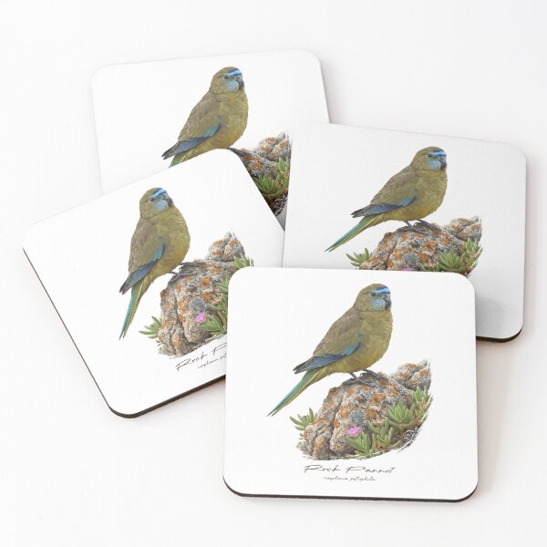 Item preview, Rock Parrot on Rock with Plants designed and sold by Takeda-art.