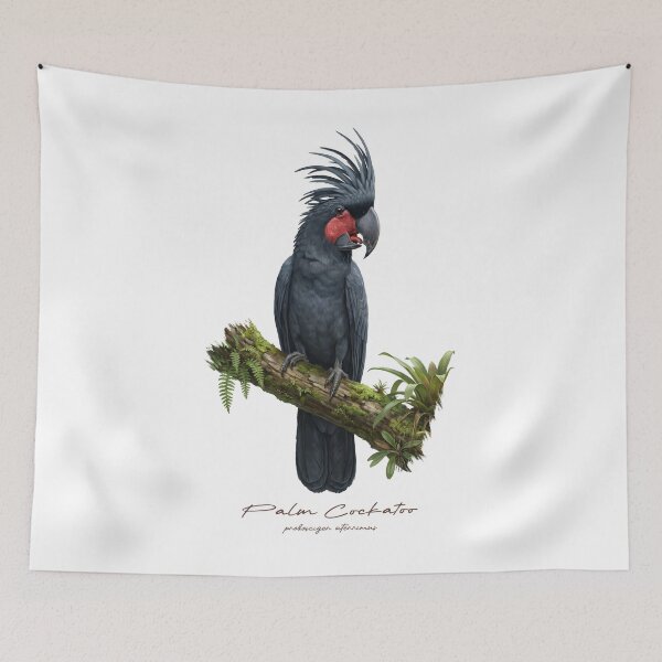 Item preview, Palm Cockatoo on Mossy Branch designed and sold by Takeda-art.