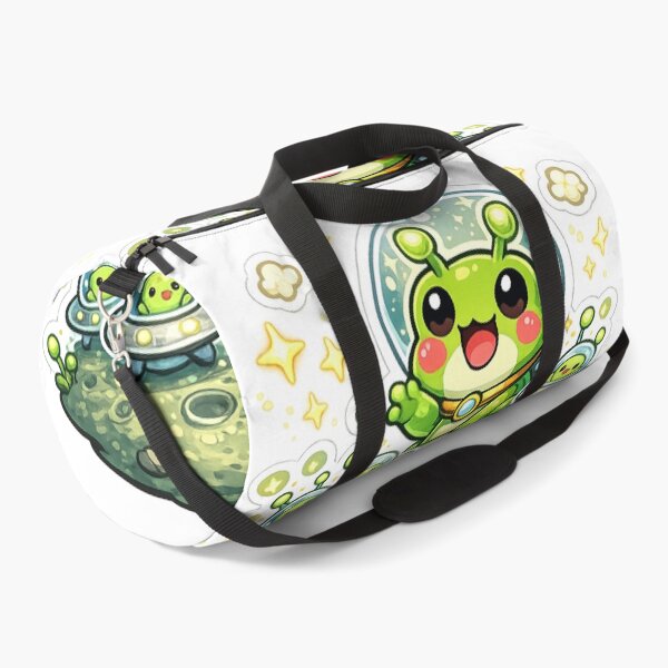 Item preview, Alien Frog & Tiny UFO Friends – Cute Cosmic Cartoon Adventure designed and sold by ArtsyExplorer.