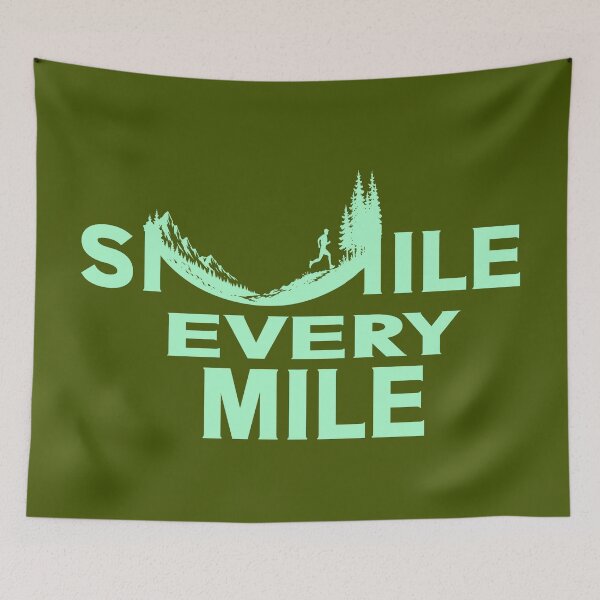 Item preview, Smile Every Mile Shirt. Funny Running Tshirts. Runner Gifts designed and sold by Colorfulman.