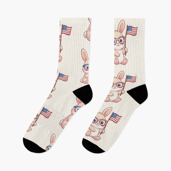 Item preview, Cute Patriotic Bunny With American Flag designed and sold by SweetLilith.