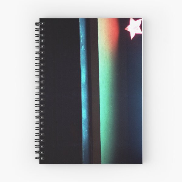 Item preview, Abstract dark photo of star and lines on blackness silver gelatin color 35mm negative analog film photo  designed and sold by edwardolive.