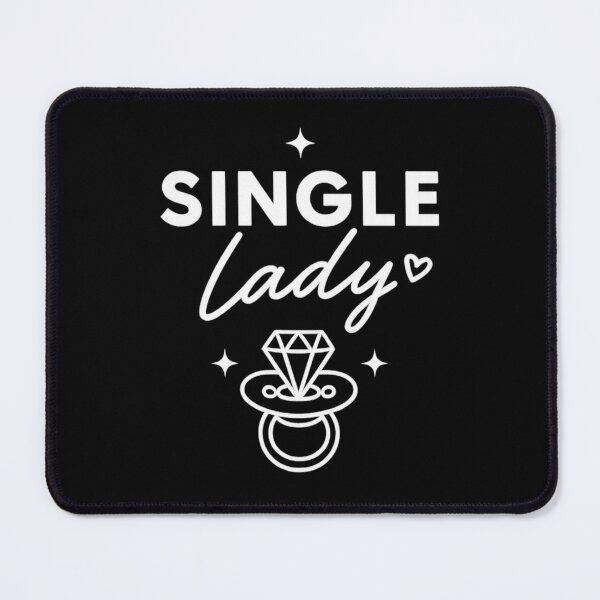 Item preview, Single Lady - White on Black designed and sold by Tiny & Proud.