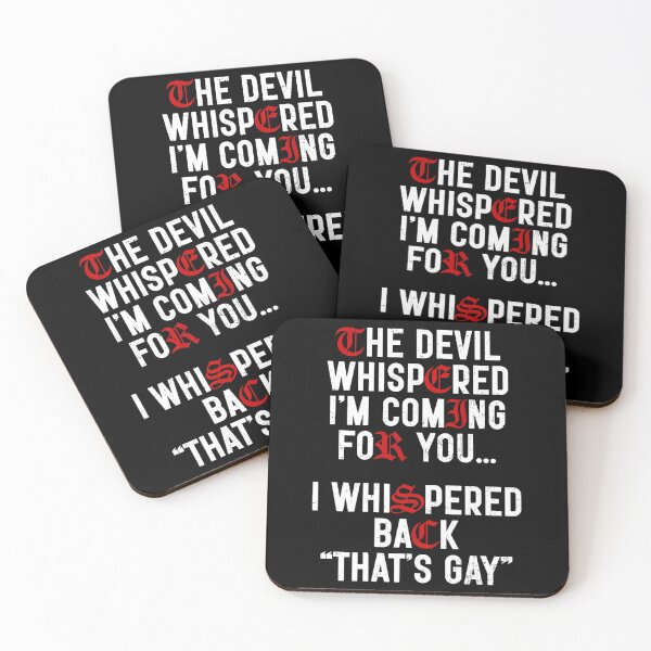 Item preview, the devil whispered i'm coming for you whispered back  designed and sold by mariazin.